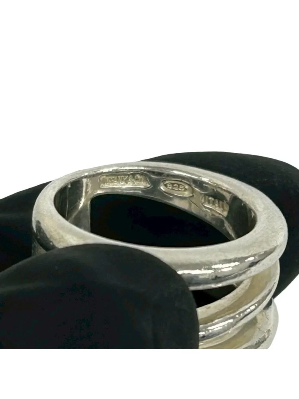 Tiffany & Co Diagonal Ring 925 Sterling Silver